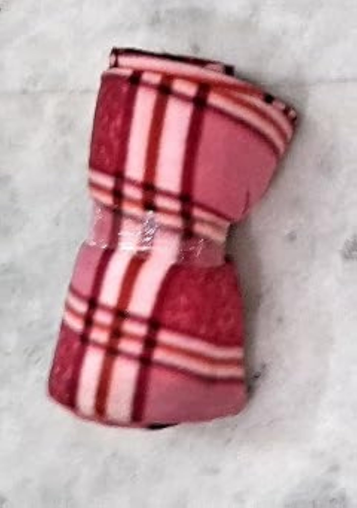 Single Zipper Quilt Cover, Woollen 90x60, Box Pink